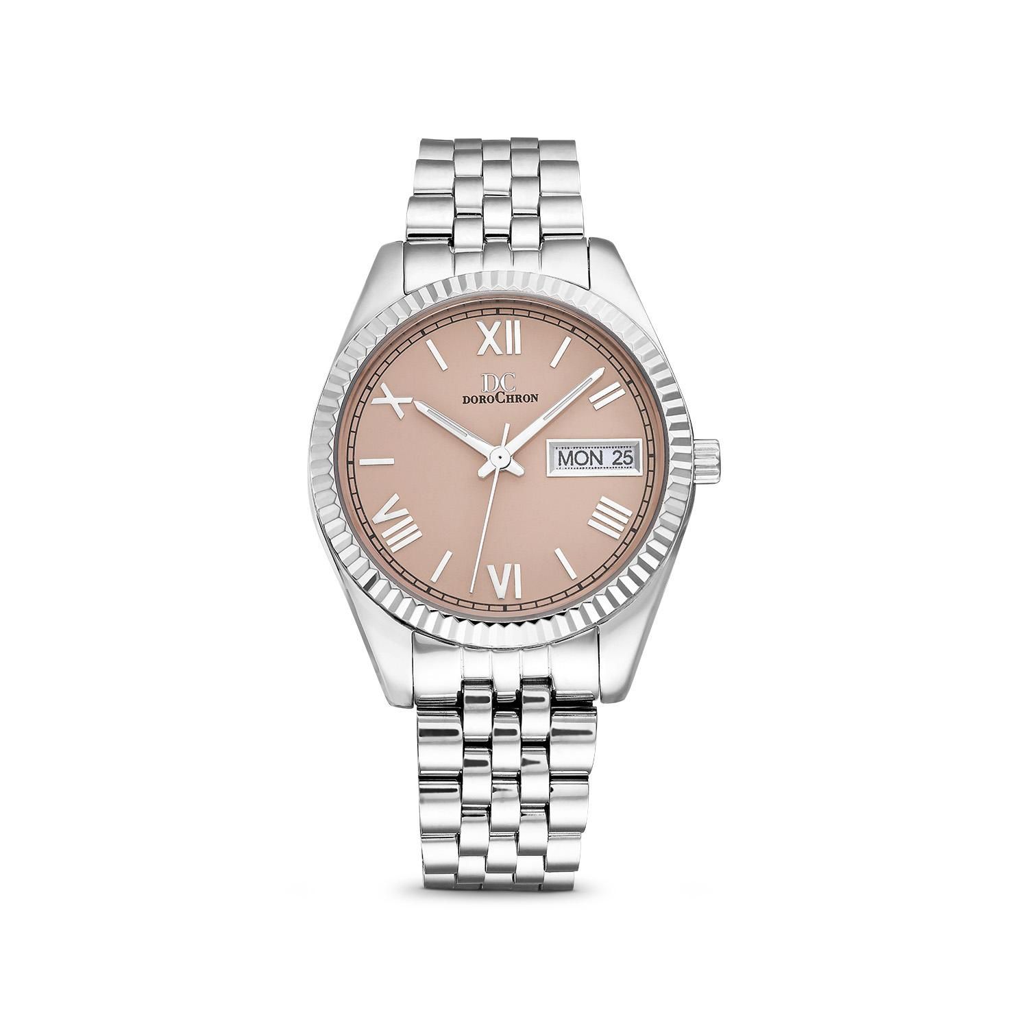 SRTK Luxus-Damen-Armband-Quarzuhr-Damen-Magnetuhr-Damen-Sport-Rosa-Zifferblatt-Uhr-Uhr-Leder-Rosa-Set  : : Fashion