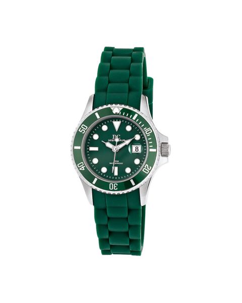 Damen Uhr Quarz Silikon grün