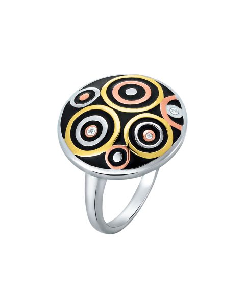 Ring Silber 925 tricolor
