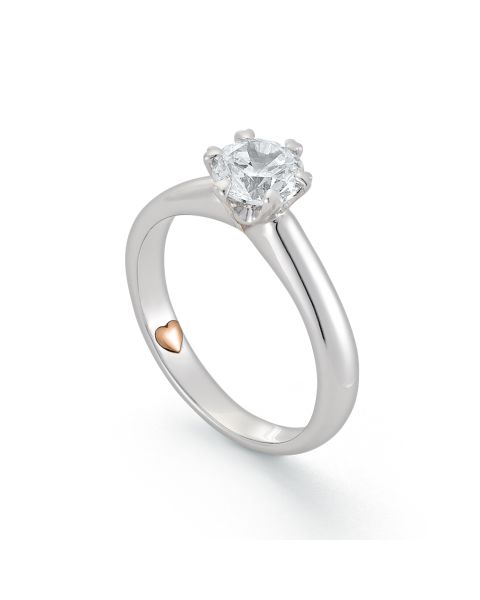 Diamant Ring Weißgold 585 Brillant 0,75 ct.