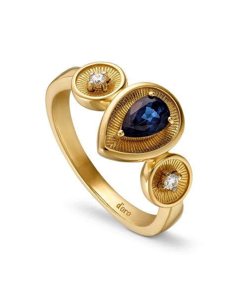 Brillant Saphir Ring Gold 585