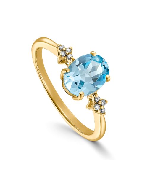 Topas Diamant Ring Gold 585