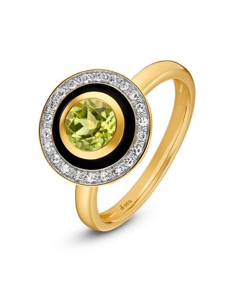 Peridot Diamant Ring Gold 585