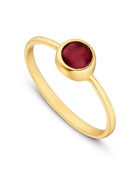 Granat Ring Gold 585