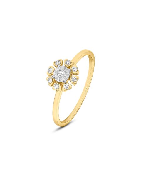 Brillant Ring Gold 585 bicolor