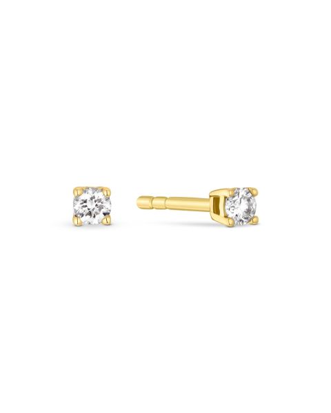 Diamant Ohrstecker Gold 585 Brillanten 0,10 ct.