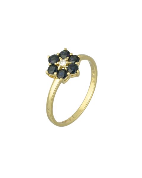 Saphir Brillant Ring Gold 585