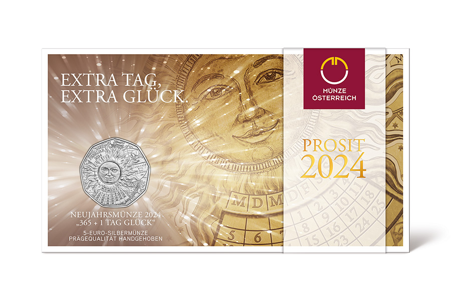 Neujahrsmünze 2024 Münze Österreich